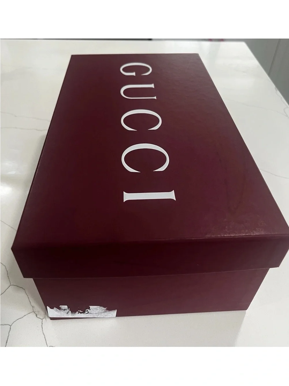 Gucci Authentic Empty Shoe Box Set w/ 2 new Dust Bags Red Burgundy Mens Sneakers